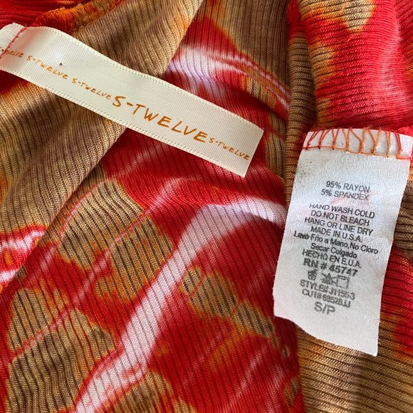 S-Twelve Tie Dye Heart Cardigan - Picture 6 of 6